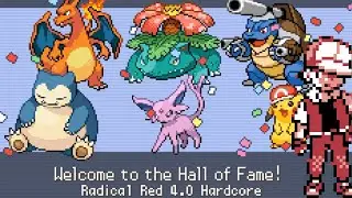 [Pokemon Radical Red v4.0 (Hardcore Mode)] - Red's team in PKM G&S vs Pokemon League