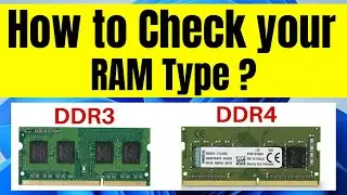 How to check the RAM type DDR3 or DDR4 in Windows 11 | Check your PC/Laptop RAM Type Easily