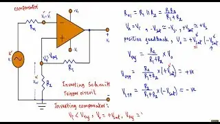 Op - Amp Schmitt Trigger Circuit ( easy explanation )