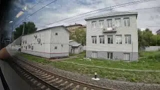 Вид из окна электрички. Москва. МЦК. Стрешнево  Лужники.