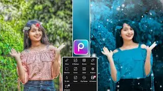 PicsArt Sky Blue Tone Photo Editing | PicsArt Se Background Colour Change Kare | Picsart Editing
