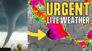 Giant Hail, Intense Winds & Tornadoes - LIVE Weather Coverage