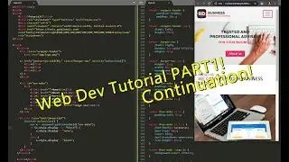 Responsive Personal Portfolio Website pt1 cont. | HTML and CSS Tutorial