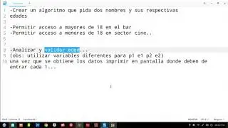 Pseint: 04 | Crear un algoritmo que pida dos nombres y sus respectivas edades | TnArmitage