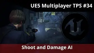 Unreal Engine 5 Multiplayer TPS tutorial #34 - Shoot and Damage our AI Zombie
