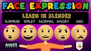 Cartoon Face Expression in Blender, mjo jesa cartoon kese banaye, Blender Free Course, Class Demo