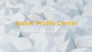[TASKER] [PROJECT] Student Class Recorder - Project Setup