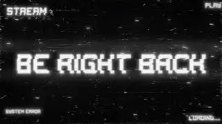 VHS Black Theme Twitch Overlay.