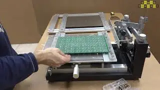 Трафаретный принтер - сборка и полный цикл работы