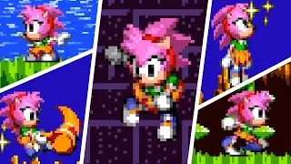 Amy Rose in Sonic 1 [Sonic Forever ~ Sonic Fan Games ~ Full Game Gameplay]