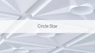 Circle Star Ceiling Tiles
