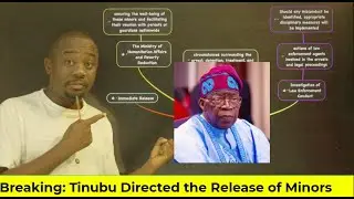 Breaking: President Bola Tinubu directed the immediate release the Minors