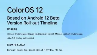 Oppo Shares Updated ColurOS 12 rollout schedule | View Details
