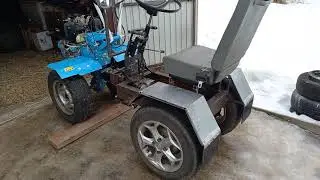 Адаптер для мотоблока, продолжение. Зеркало, педали!)