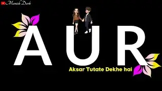 😈Log Apni Aukat Khud Dikha Dete Hai 🔥|| Vabby New Attitude Shayari Status||🔥Manish Dark