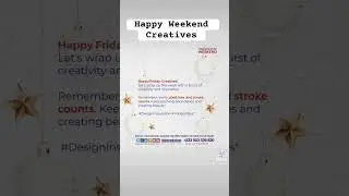 Happy Weekend Creatives! 