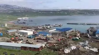 Северо-курильск с сопки Дунькин Пуп, 21.06.2018.