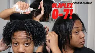 How to:Olaplex 0-7 on natural & relaxed hair. STRAIGHT 2 CURLY AGAIN! Cyn Doll
