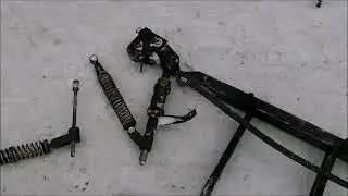 ремонт передней балки самодельного снегохода