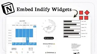 How to use embed to add widgets in Notion using Indify