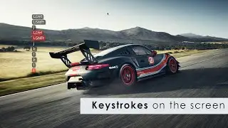 How to show keystrokes on screen. Drawing on screen. In Windows [ScreenCast Caps].