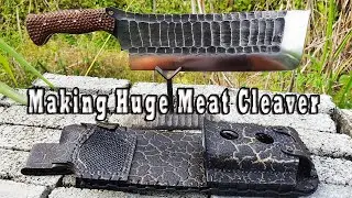 Making Big Meat Cleaver. The Bone Crusher Chopper