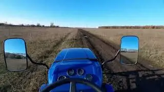 в лес за дровами на минитракторе