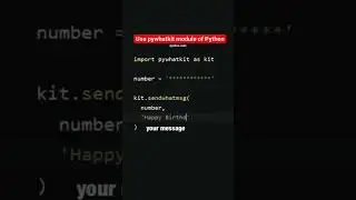 Send Whatsapp Message Using Python Code Automation | 