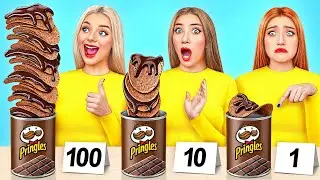 100 Layers of Chocolate Challenge | Funny Food Hacks by Choco DO