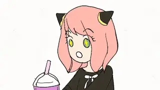 ✨️Anya Tries Grimace Shake 🥤✨️ #tiktoktrend #grimaceshake #mcdonalds #anya #shorts