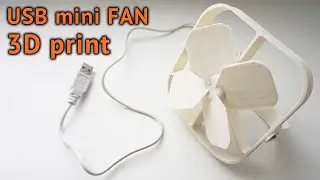 USB вентилятор своими руками на 3D принтере. DIY USB fan on a 3D printer
