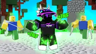 I got the INFINITE HEALTH UPGRADE in Roblox Bedwars..