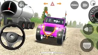 Dollar (song) New pink modified Mahindra Thar 👿 || village offroading || (Android gameplay) ||
