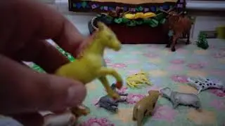 comprando novos brinquedos de fazenda