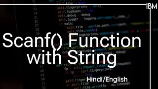 scanf function with String in C