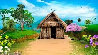 Copyright free cartoon background video । Cartoon Hut । Cartoon House । No Copyright