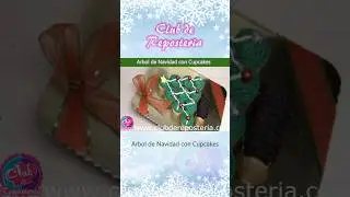 Arbol de Navidad con 12 Cupcakes #shorts