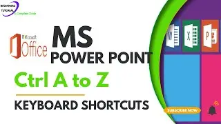 Microsoft Powerpoint ctrl A to Z keyboard shortcuts| Powerpoint tutorial| Powerpoint shortcuts