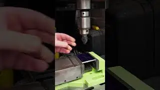 Align a drill using plasticine and a pin... 