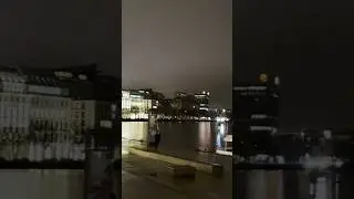 Hamburg Jungfernstieg ALSTER at NIGHT 🇩🇪 #germany #subscribe 👍