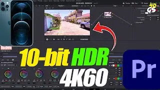 iPhone 12 Pro Max: 4K 60 Fps 10‑bit HDR video on Resolve 17 | Premiere Pro