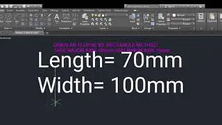 How to draw an ellipse using the rectangle method on AutoCad