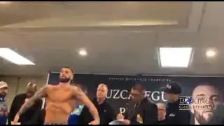 Jose Uzcategui vs Caleb Plant Weigh-ins