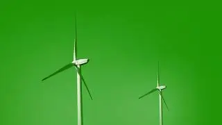 FREE HD Green Screen - WIND TURBINES