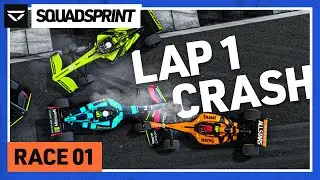 OPENING LAP CHAOS! | SquadSprint Race 1 by MOBIUZ