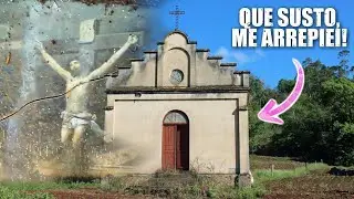 Encontrei algo bizarro dentro da igrejinha abandonada!
