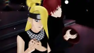 [MMD x naruto] Attention [Deidara x Sasori]