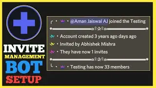 Setup Invite Management Bot Discord | Invite Tracker/Logger Utility | Alternative of Invite Tracker