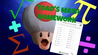The Super Plush Mario Bros. - Toad's Math Homework