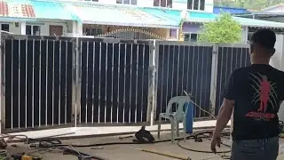 Temankan suami Install Folding Gate | Bintulu #foldinggate #bintulu